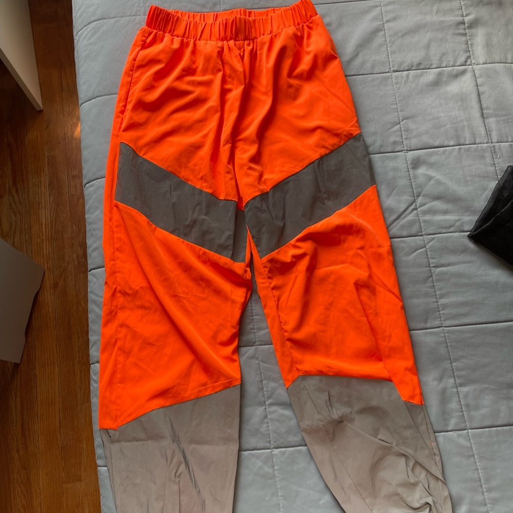 Neon Orange Reflective Pants